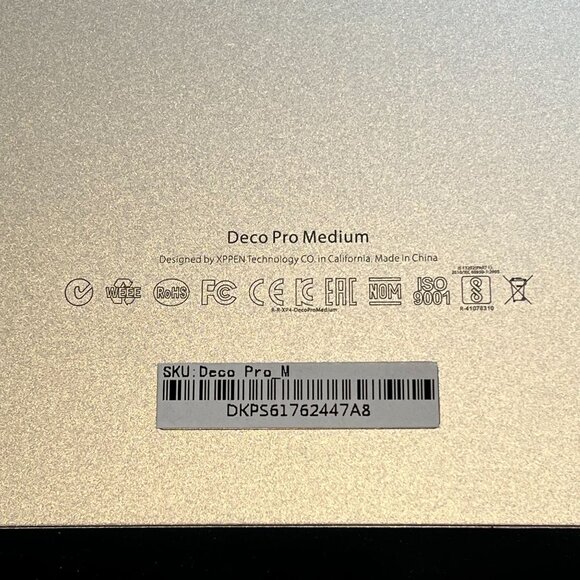 XP Pen Deco Pro Medium Graphics Drawing Tablet 11x6 Active Area 8192 (NO PEN) - Picture 3 of 5